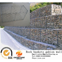 China factory railway protective gabion mesh fences road isolation stone gabion baskets wall rock baskets wire mesh gabion